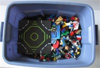 Large tote full of Legos.