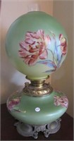 Vintage Gone With The Wind style lamp with floral