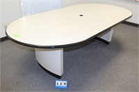 Conference Table, Approx. 8'L, Double Pedestal