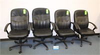 Black High-Back Swivel Office Chair