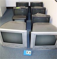 (8) TV Monitors, Including Sharp & Panasonic