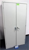 Hon 2-Door Metal Cabinet, w/Assort Office Supplies