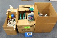 (5) Boxes Assort. Cleaning Fluid & Hand Sanitizers