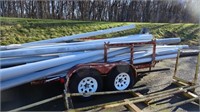 Approx 12' Long Wood Decked Utility Trailer