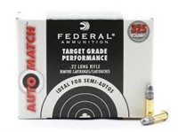 325 Rounds Federal .22 Long Rifle Cartridges