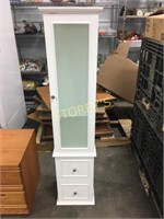 White Bathroom Storage Cabinet - 13 x 11.5 x 58