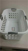 Nice white plastic estate laundry basket