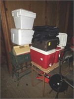 GROUP LOT COOLERS, MISCELLANEOUS STORAGE,