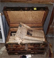 TRUNK AND CONTENTS, TRAIN PHOTOS, MISCELLANEOUS