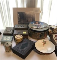 12 PIECE LOT, MISCELLANEOUS COLLECTOR BOXES,