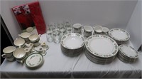 Large Lot of Christmas Dishes-Service for 8 &Spade