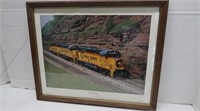 Framed Train Print-Chessie Helper Engines