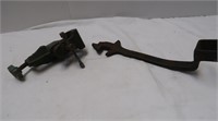 Vintage Small Vise & Antique Wrench