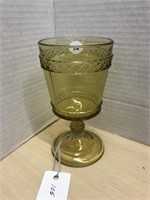 Pressed Glass Goblet - Spirea Band Circa 1880’s