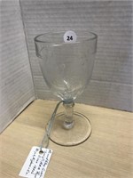 Pressed Glass Goblet - Sprig - H.k.a. Royal