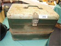 OLD METAL TACKLE BOX