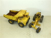* 2 Large Metal Tonka Toys - Dump Truck &