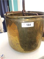 LARGE BRASS BUCKET OR PLANTER