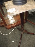 MARBLE TOP SIDE TABLE