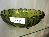 LG GREEN GLASS CENTER OR CONSOLE BOWL