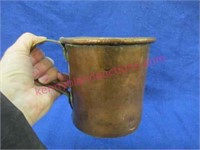 old heavy copper mug (large)