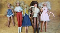(5) Barbie Dolls- Various Years