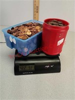 22+ pounds assorted variety pennies