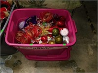 Huge Tote Lot of Misc. Christmas Ornaments