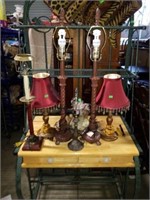 Estate lot of Misc Lamps Shades