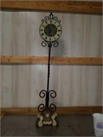 Architectural Clock Twisted Iron Stand More