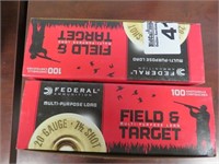 OFF-SITE (4) Cartons of Federal 20G Shotgun Shells