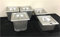 5-Stainless Steel Anti-Jam Steam Table Pans