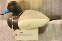 1990 Charles Fish Carved Scaup Working Decoy