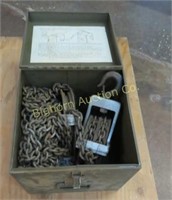 One Ton Chain Hoist, Includes Metal Storage Box