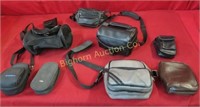 Camera Bags: 9 pc lot Various Sizes and Styles