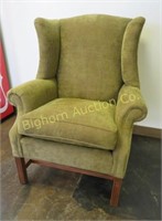 Ethan Allen Wingback Chair, Includes Arm Covers
