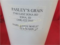 Pasley's Hard White Wheat 45lbs