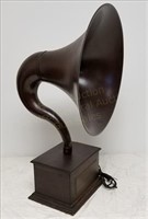 23.5" Tall Antique Horn Type Radio Loud Speaker