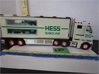 Hess gasoline transfer truck with cars