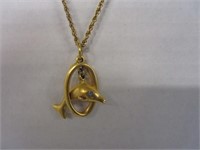Princess House Luminess Dolphin Necklace