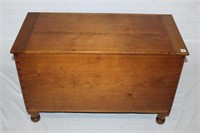 Antique Pine Trunk 24"x37"x17" w/ dovetail ends