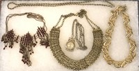 Choker necklaces, necklaces, Owl watch pendant