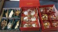 3 boxes of hand blown Christmas ornaments, 2