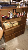 Pine book case with four shelves, 48 x 38 x 12,