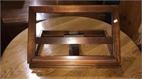 Walnut bookstand with adjustable tilt, 20 inches
