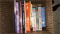 Box lot of collector books including crystal