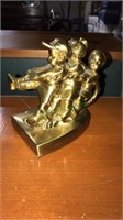 PM craftsman book end of little boys playing