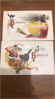 Two antique Halloween postcards including Jolly