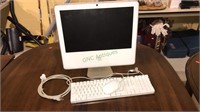 Apple iMac desktop computer with the keyboard and