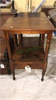 Antique pine one drawer side table, 30 x 18 x 16,